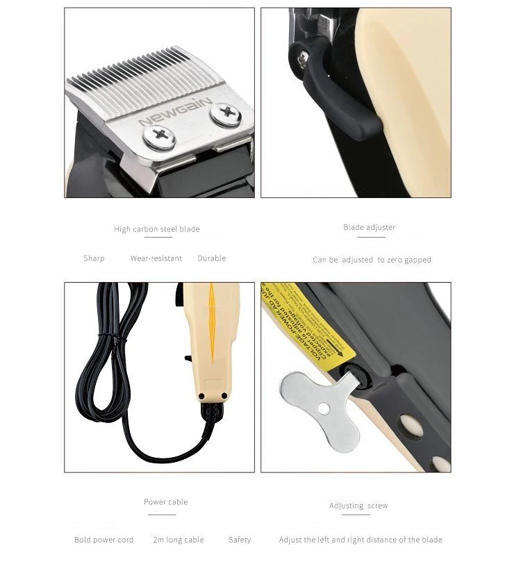 Высококачественный электрический беспроводной триммер для волос с дисплеем мощности, Профессиональная Парикмахерская Машинка для стрижки волос, триммер