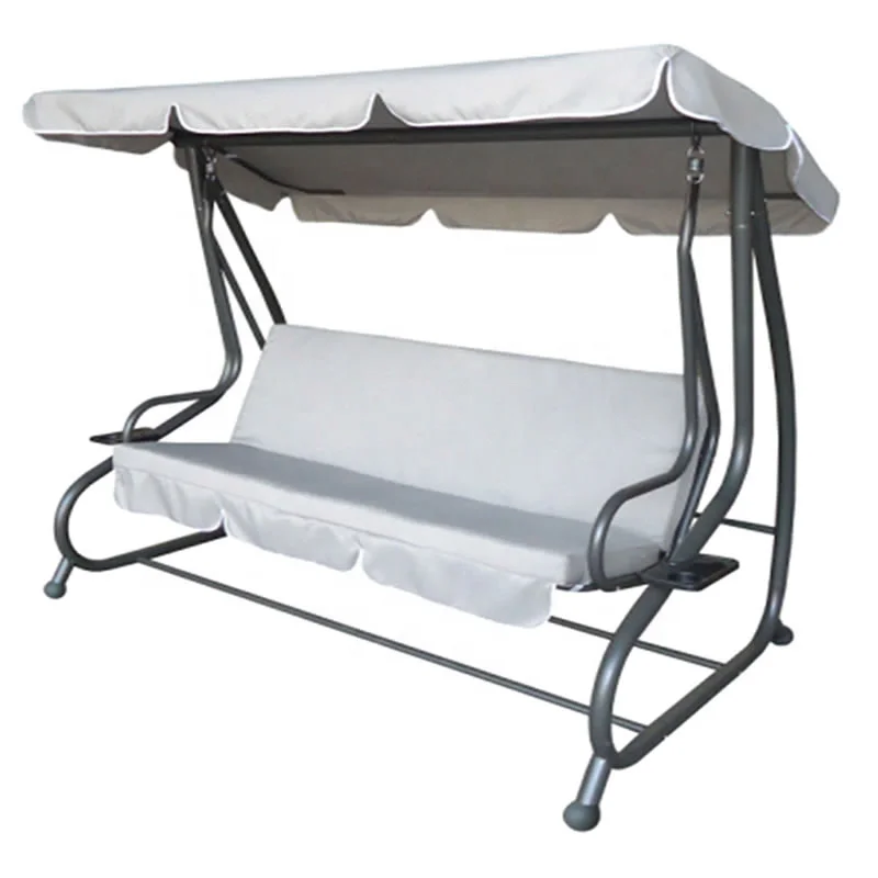 cheap style outdoor oxford 3-seat stainless steel garden swing