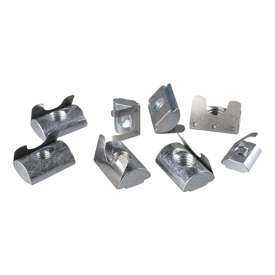 High Quality T Nuts M4 M5 M6 M8 T Slot Nut Hammer Head Fastener Nut For Aluminum Profile 2020 3030 4040 4545 Series