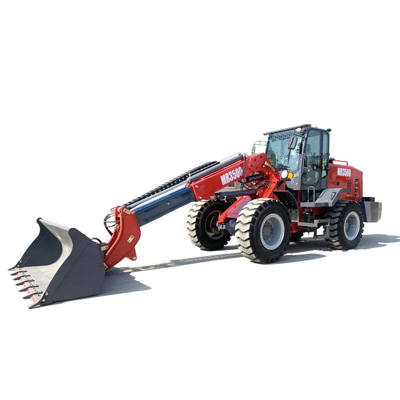 Compact wheel loader telescopic arm mini front end wheel loader 2.5ton
