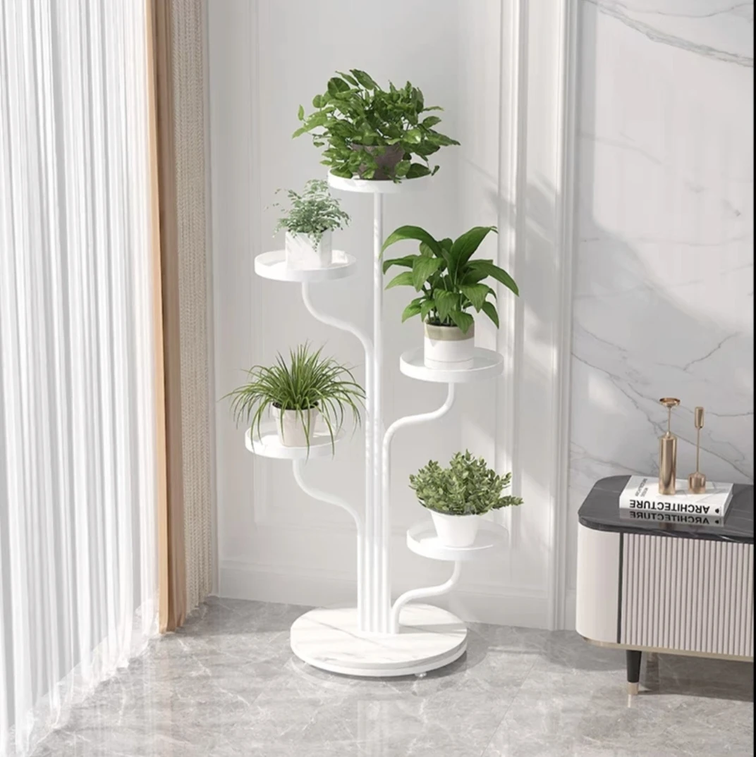Metal Flower stand Wholesale Indoor balcony iron metal Flower Pot Plant display Stand gold racks for plants Metal Flower stand
