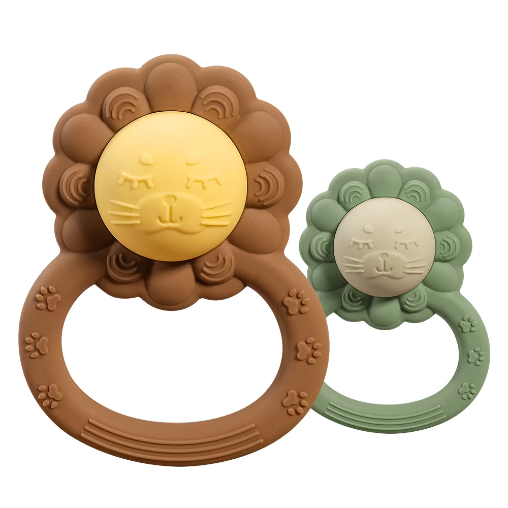 Soft Silicone teething Baby silicone toy rattles baby toys Teether, Comfortable and Safe