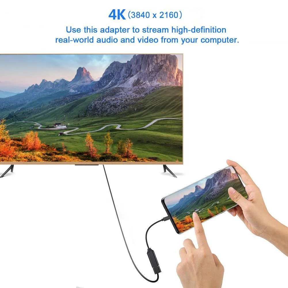  USB 3 1 USB-C к HDMI 4K адаптер для Android смартфона планшетного