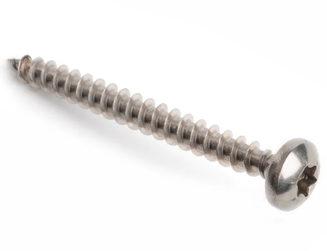 Din 7991 White M6 Steel Round Pan Head Screw DIN7991 Blue Zinc