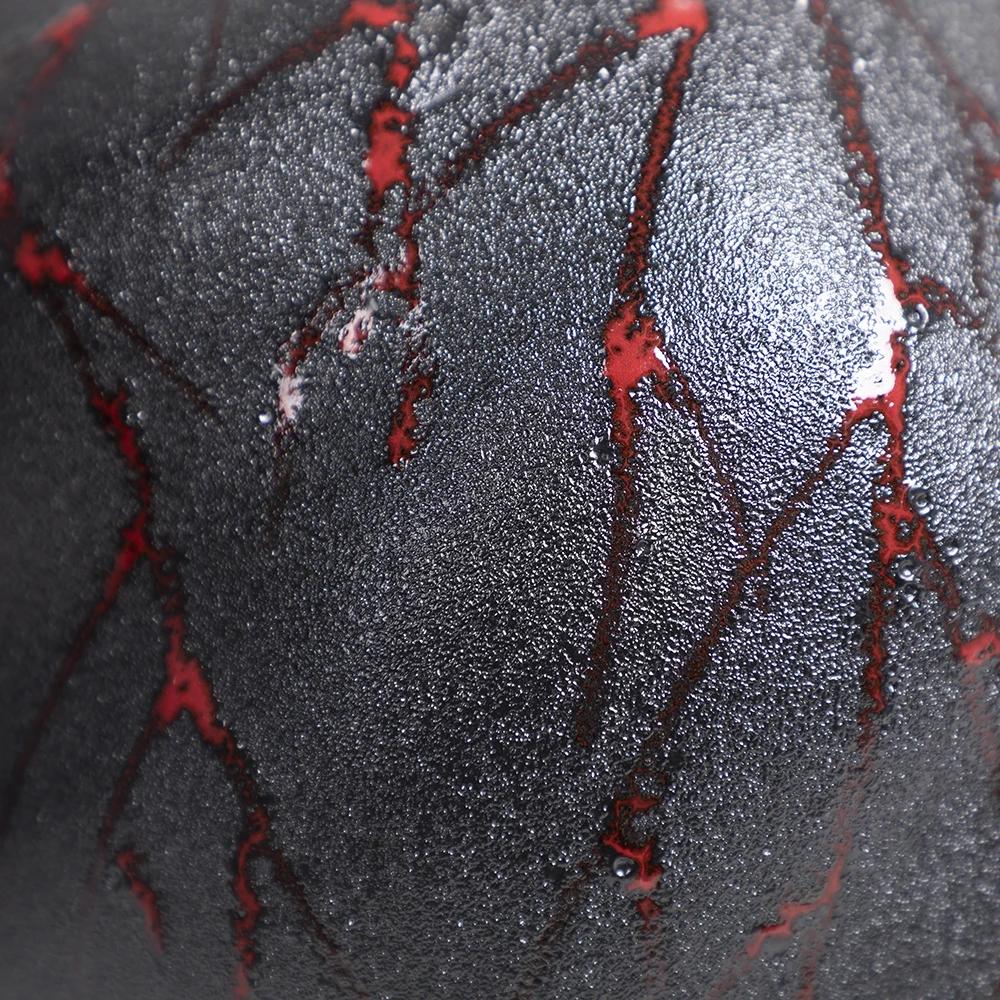 Merlin Living red texture flower vase decoration traditional style vase art plain and elegant hotel ornament for black vase