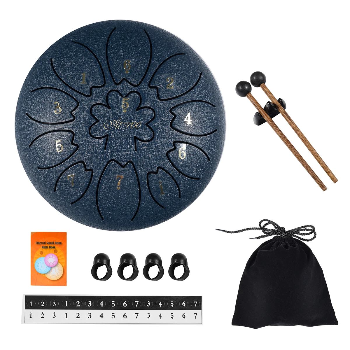 Wholesale e-commerce drop shipping kid percussion musical instruments 6 inch mini steel hand tank tongue drum