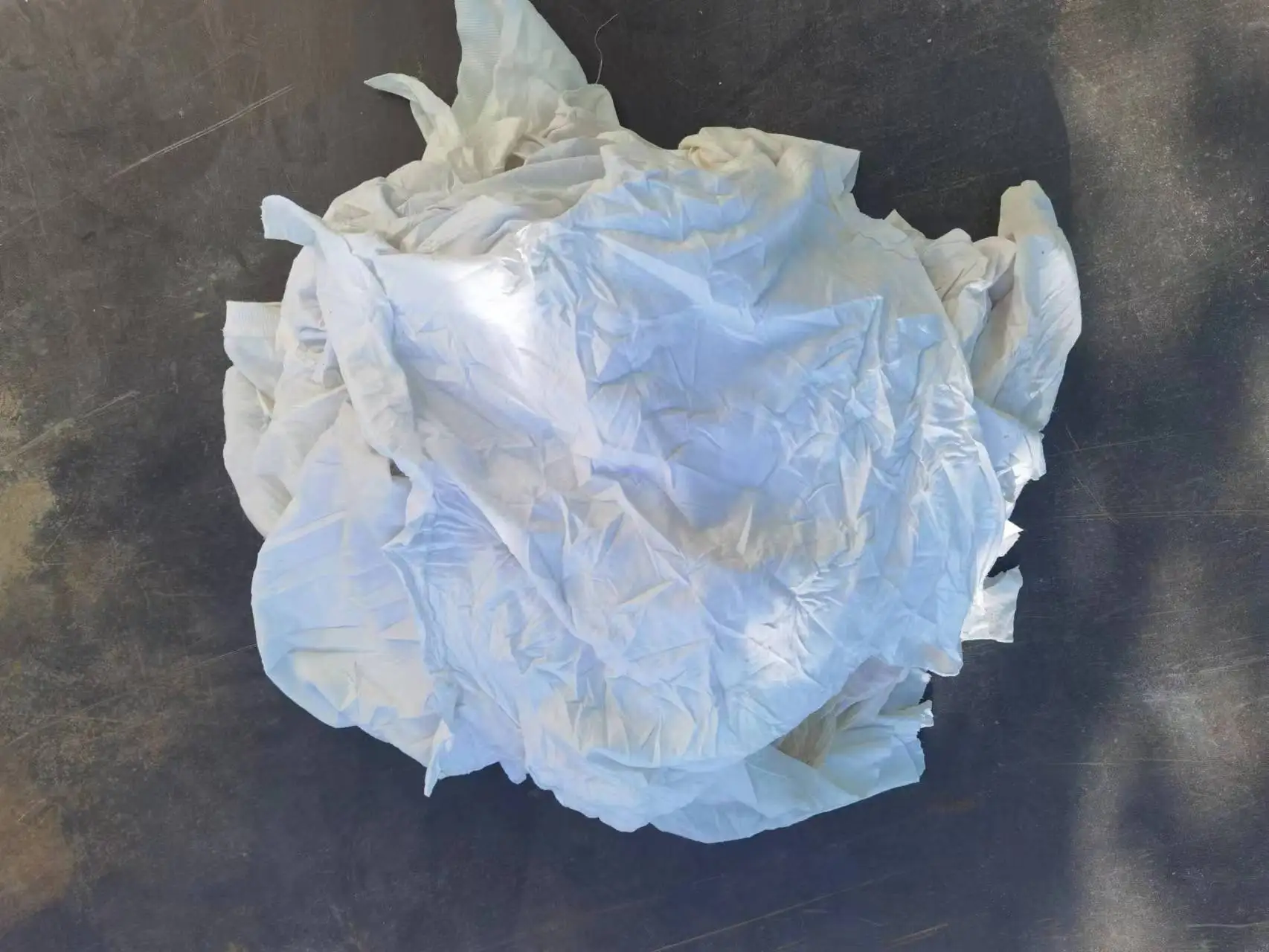 Белые хлопковые тряпки, белые переработанные тряпки, белая Очищающая тряпка для океана