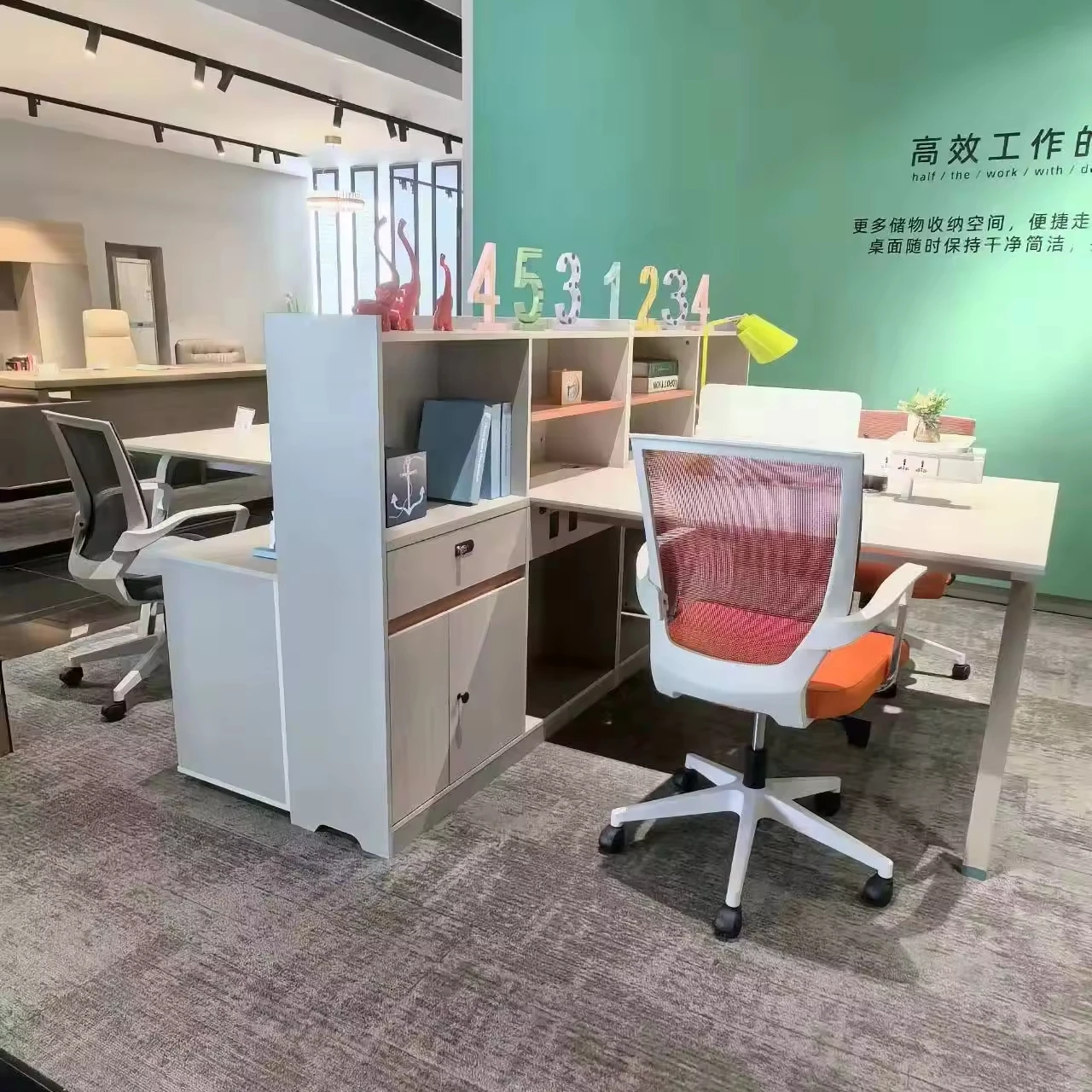 2024 новейший Сверхмощный Коричневый изготовленный на заказ стол для персонала офисная мебель двойной Рабочий с 10-летней гарантией