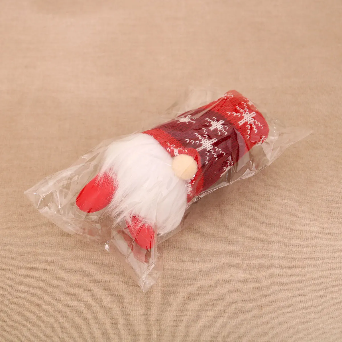 2024 Christmas Long Legs Gnome Decorations with Lights Handmade Xmas Standing Doll Ornaments Scandinavian Santa Winter Party