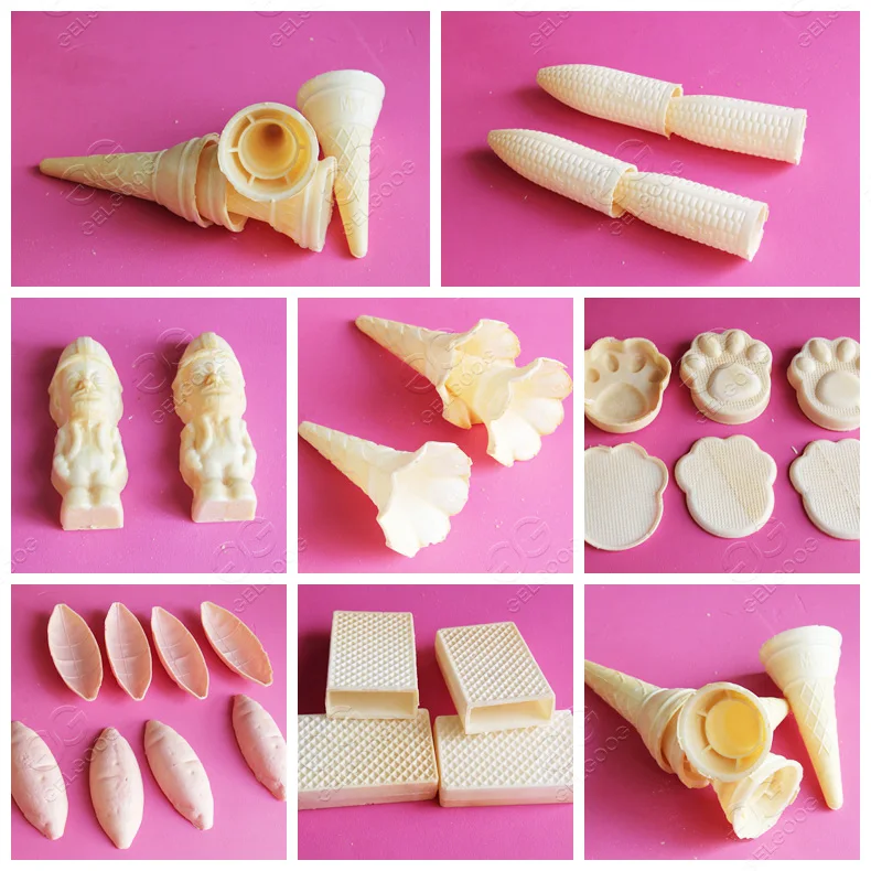 Half Automatic Oman Biscuit Cone Wafer Ice Cream Cone Making Ice Cream Cake Cone Machine