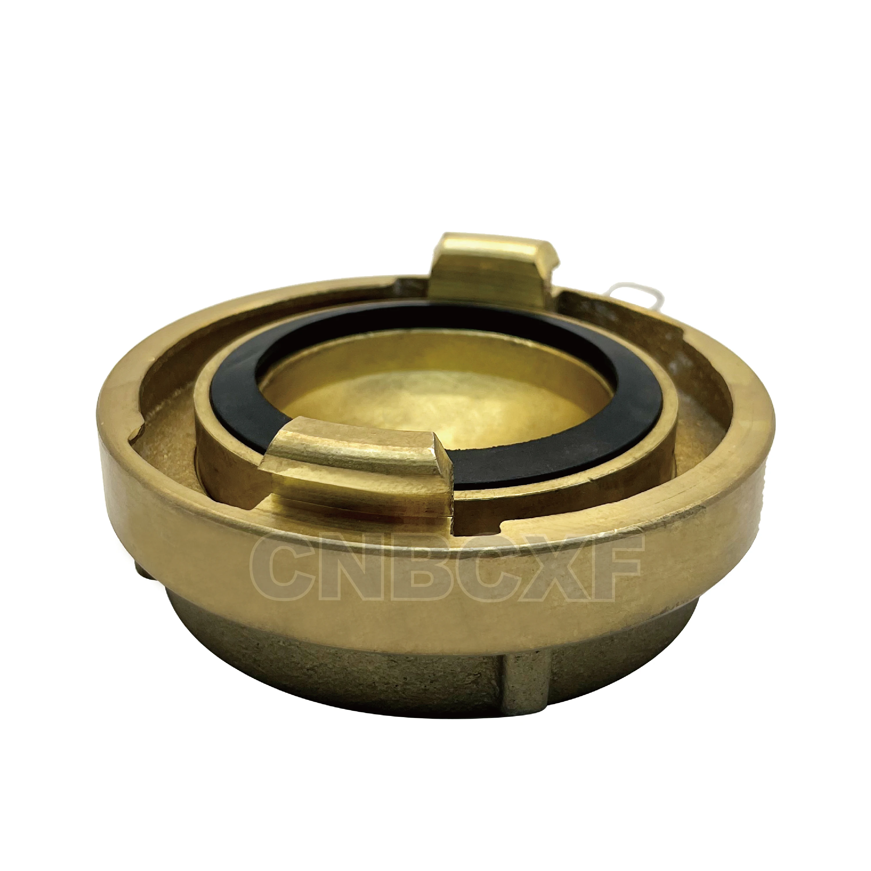Baichuan Fire Fighting Equipment Brass Material Storz Type Male Thread Sealed Cap Blind End Cap with Chain Brass Coupling Cap
