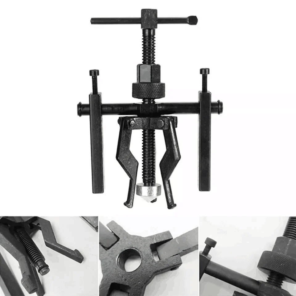 Automotive Motorcycle Bearing Removal Tool Kit Pilot Internal Bearing Puller 3 Jaws Puller Gear Wheel Extractor