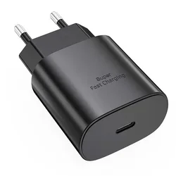 Custom Logo USB C Wall Charger 25W  PD Fast Charger Adapter for Samsung Galaxy Note10/ S20/ S21 USB Wall Charger