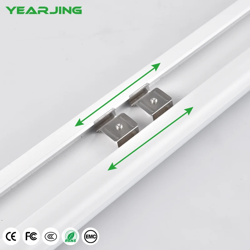 Aluminum slim purification lights batten lights linear lights led fluorescent tube fixtures for supermarket