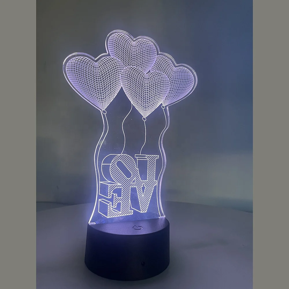 New Design 3D Led USB Lamp Cartoon Game Figure Super Acrylic Novelty Christmas Easter Lighting Gift RGB Touch Controller Toys