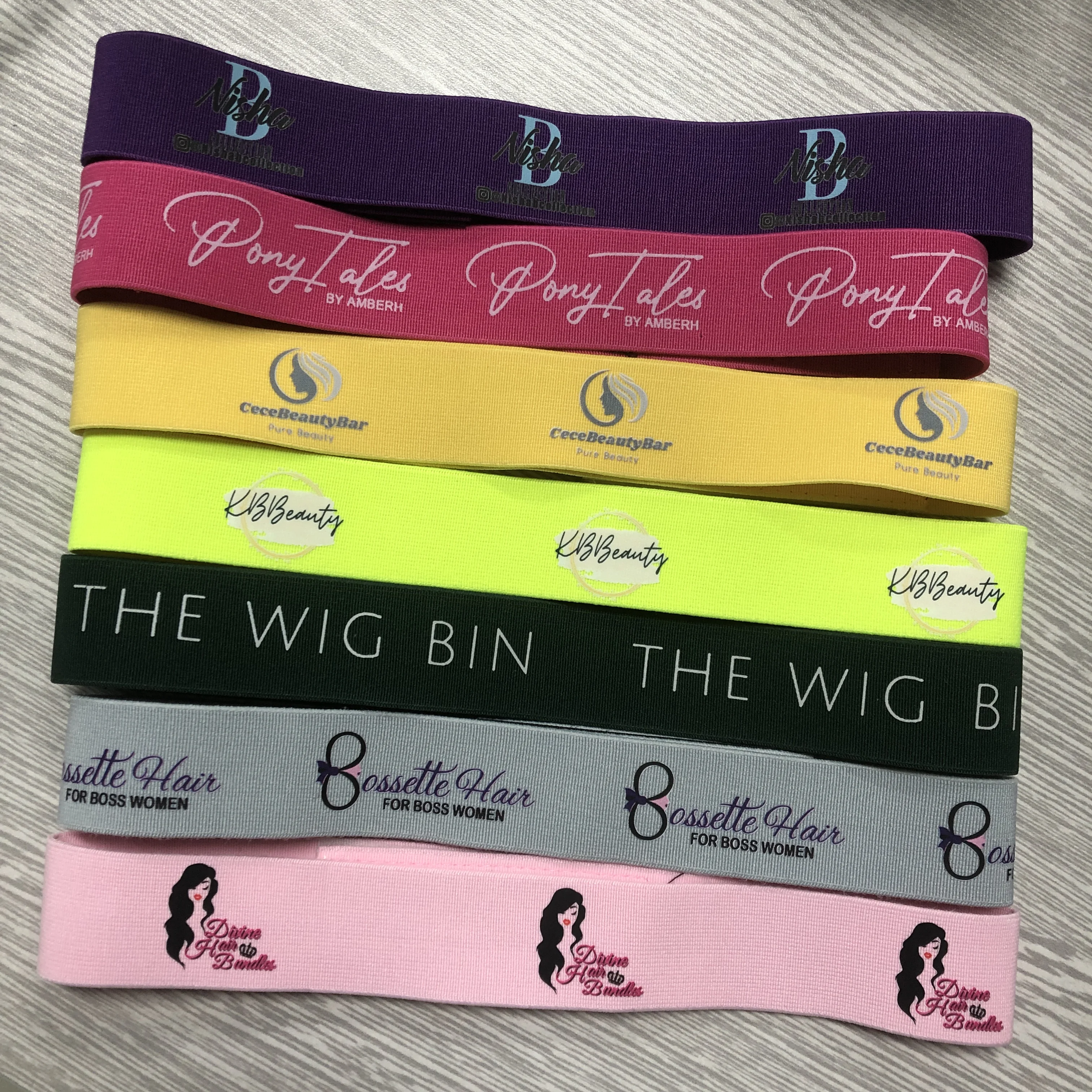 edge wrap hair head bands new design free sample personalized elastic band for wigs elastic band for frontal lace