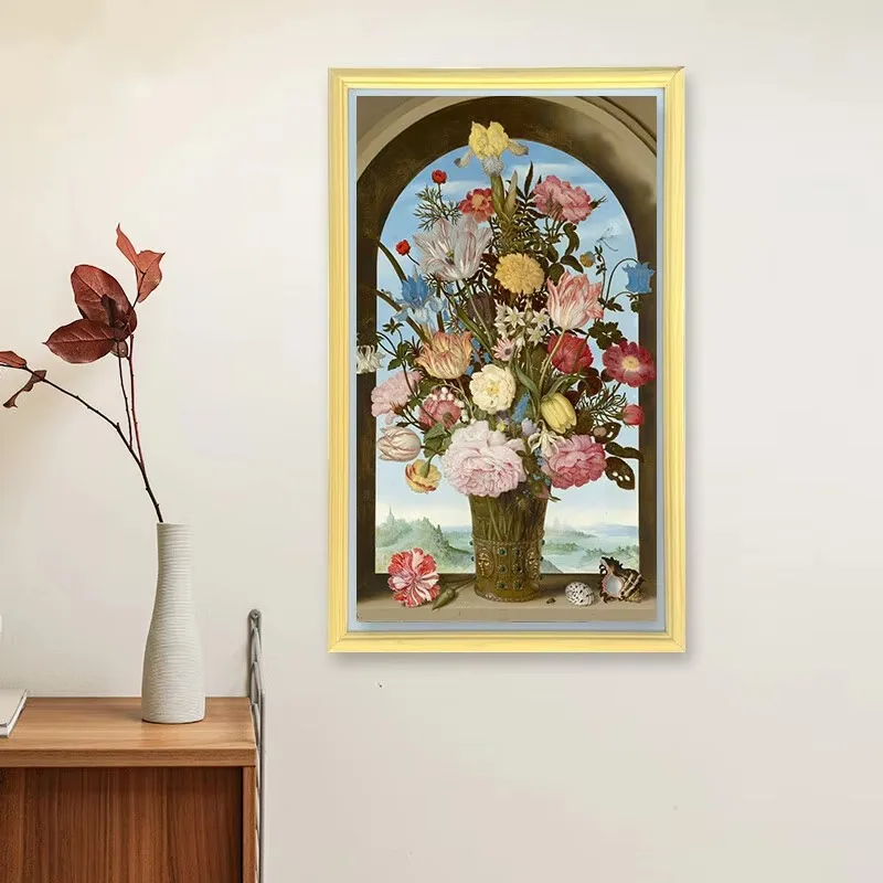 55inch WIFI 4K HD wall video digital photo frame Lcd Ips screen wall-mounted digital picture electronic photo frame