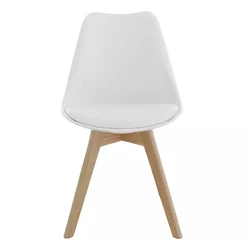 Very Popular Chair Dining Room Furniture Design Dining Chair Plastic With Beech Wood Legs