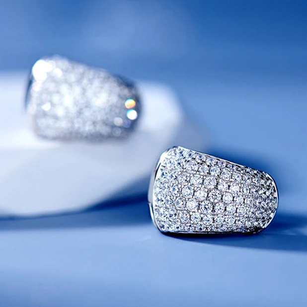 CAOSHI New Small Circle Earrings Silver Plated Simulate Moissanite Trendy Women Wedding Jewelry Wholesale Cheap CZ Hoop Earrings