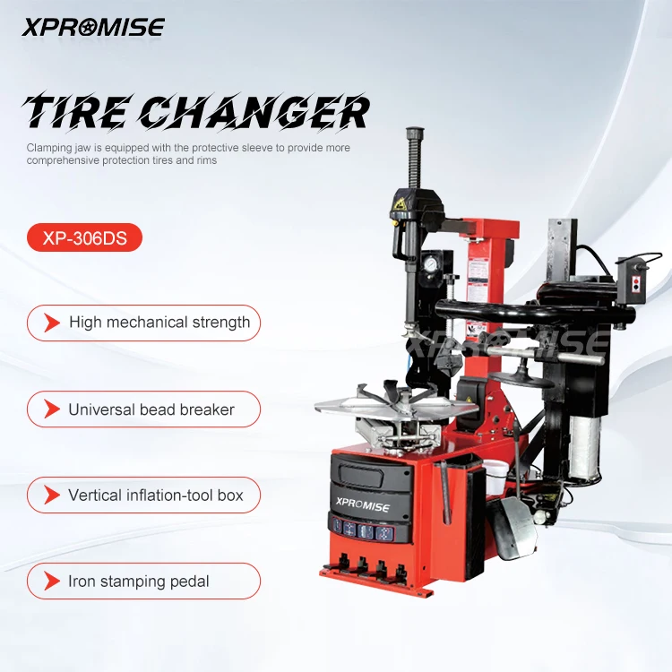 XPROMISE High Quality automatic tyre changer machine XP-306DS/mobile scissor lift two post lift/small scissor auto lift lift