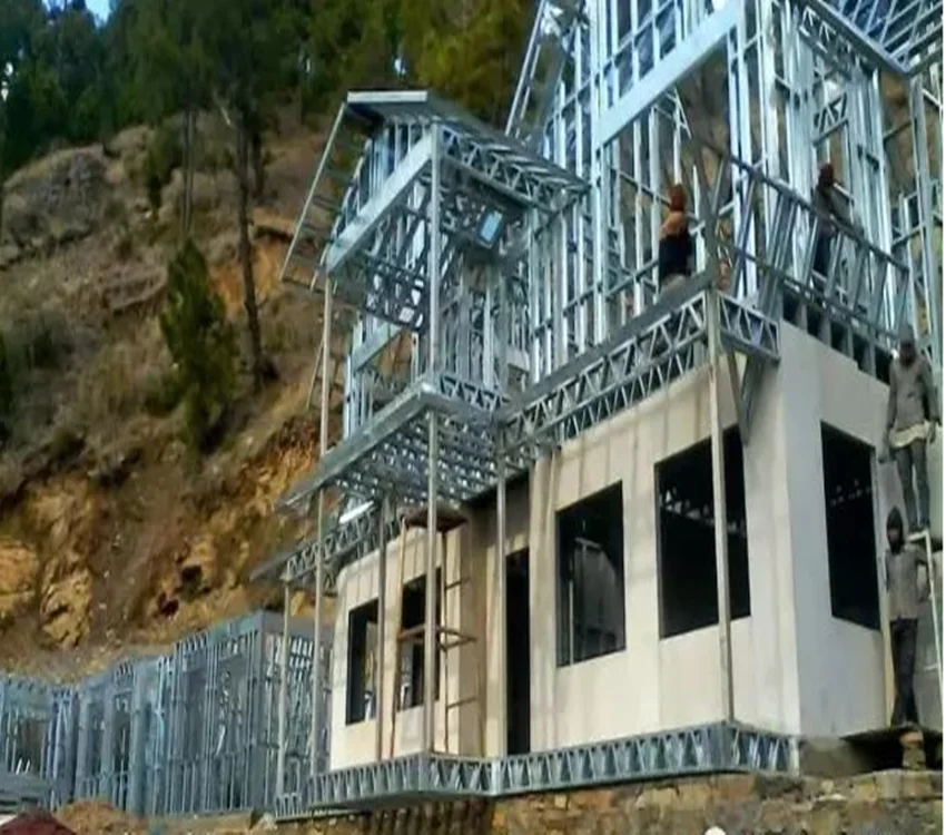resort prefabricated light steel house prefab house