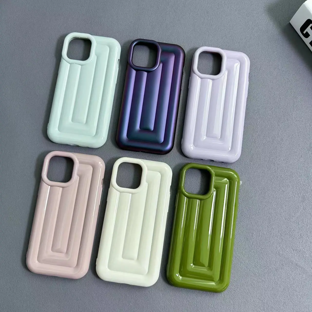 Luxury 3D Stereo Luggage Design Plating Phone Case For iPhone 14 13 12 11 Pro Max Soft TPU Solid Color Shockproof Cover