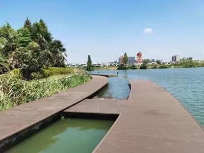 Eco-friendly Wood Plastic Composite Waterproof Modern Design Outdoor 3D embossed Wpc Decking