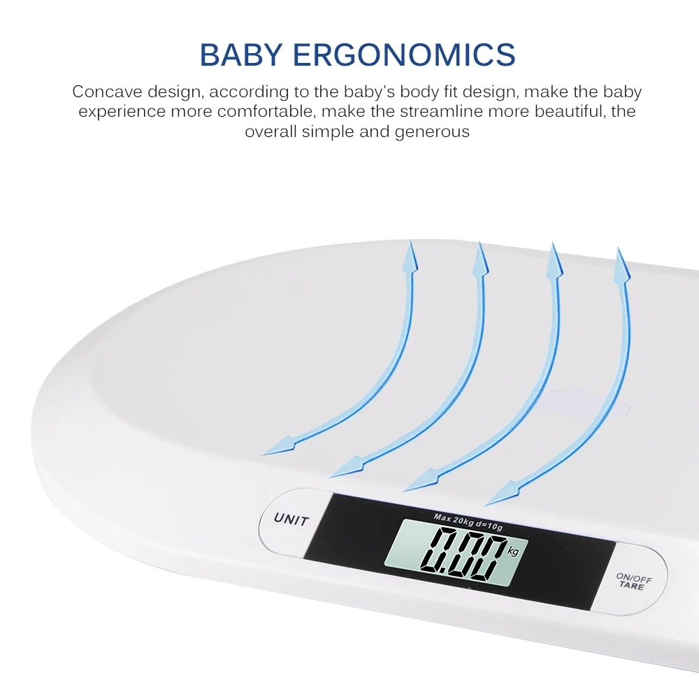 Smart Electronic Baby Scale Height Measure Digital Scale For Newborn Infant 20kg Max Accurate Pets Infant Baby Weight Scale