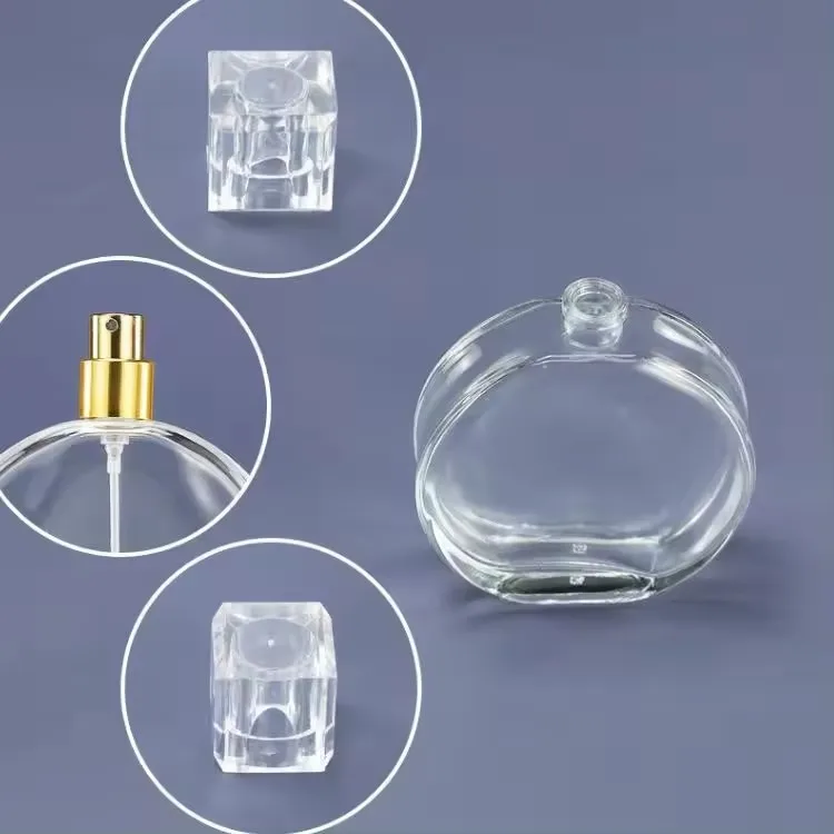 Round 50ml 100ml Sale Empty Perfume Bottles Luxury Glass Bottle For Perfume 100 Ml