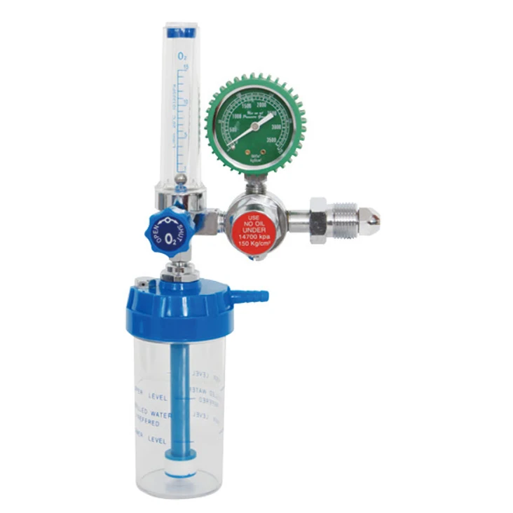 High quality Medical Oxygen Regulator Oxygen Flowmeter With Humidifier
