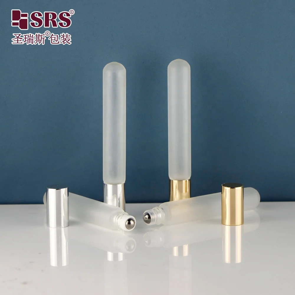 Hot Selling Glass Cosmetic Packaging Essential Oil Roller Bottle 10ML Roll-on Perfume Bottles