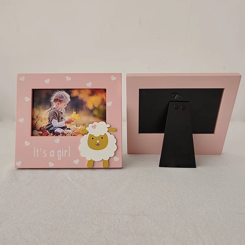 Hot Sale Children Solid Wood Photo Frame Newborn Gift Souvenirs Wooden Baby Photo Frame