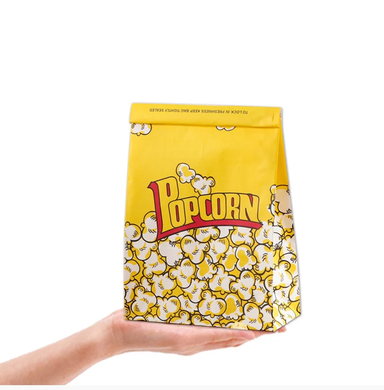 Golden Supplier Custom Logo Print Product Popcorn Paper Bag For Packaging