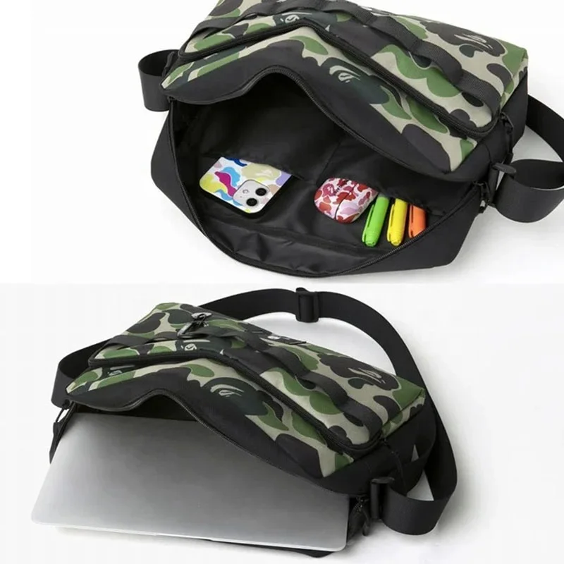 Magazine camouflage chunky waterproof portable single shoulder crossbody backpack for men and women