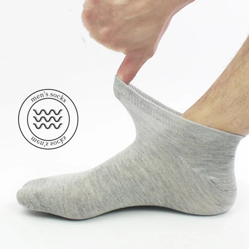 Wholesale men and women summer black white gray low tube breathable socks business no show socks