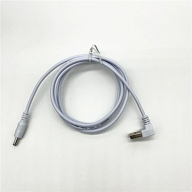 USB 2.0 male to DC 1.35*3.5 mm  male power cable  USB 90 degree angled charging cable