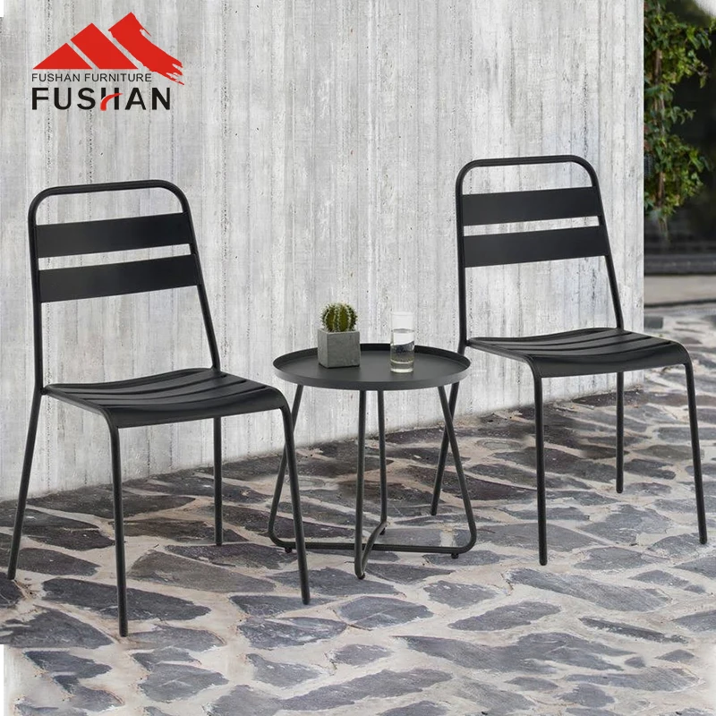 FUSHAN Nordic Coffee Table And End Table Simple Round Outdoor Metal Side Table Coffee