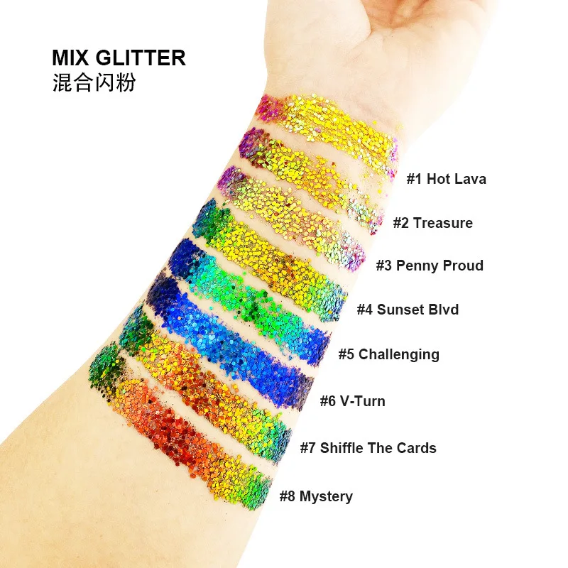 Wholesale cosmetics single eyeshadow glitter liquid chameleon eye shadow makeup
