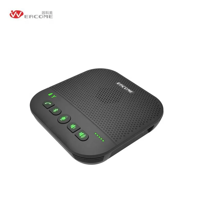 Conference Speakerphone Professional Omnidirectional Microphone Audio System With Wireless USB for Video Calling Meeting Office