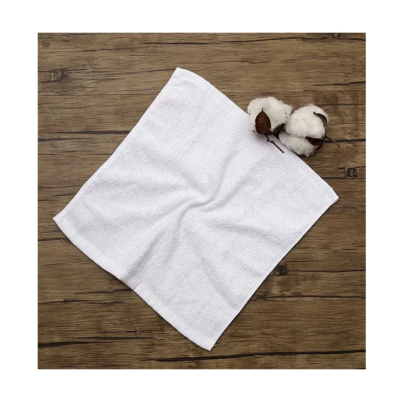Disposable airline towel  restaurant cotton white hand towel 100% cotton disposable face towel
