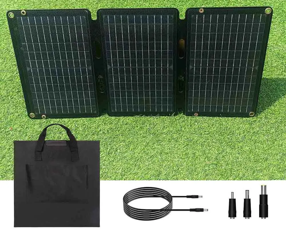 Outdoor Lightweight 32w Folding Foldable Sun Power Charging Plug Flexible Solar Pad Portable Solar Panel Charger