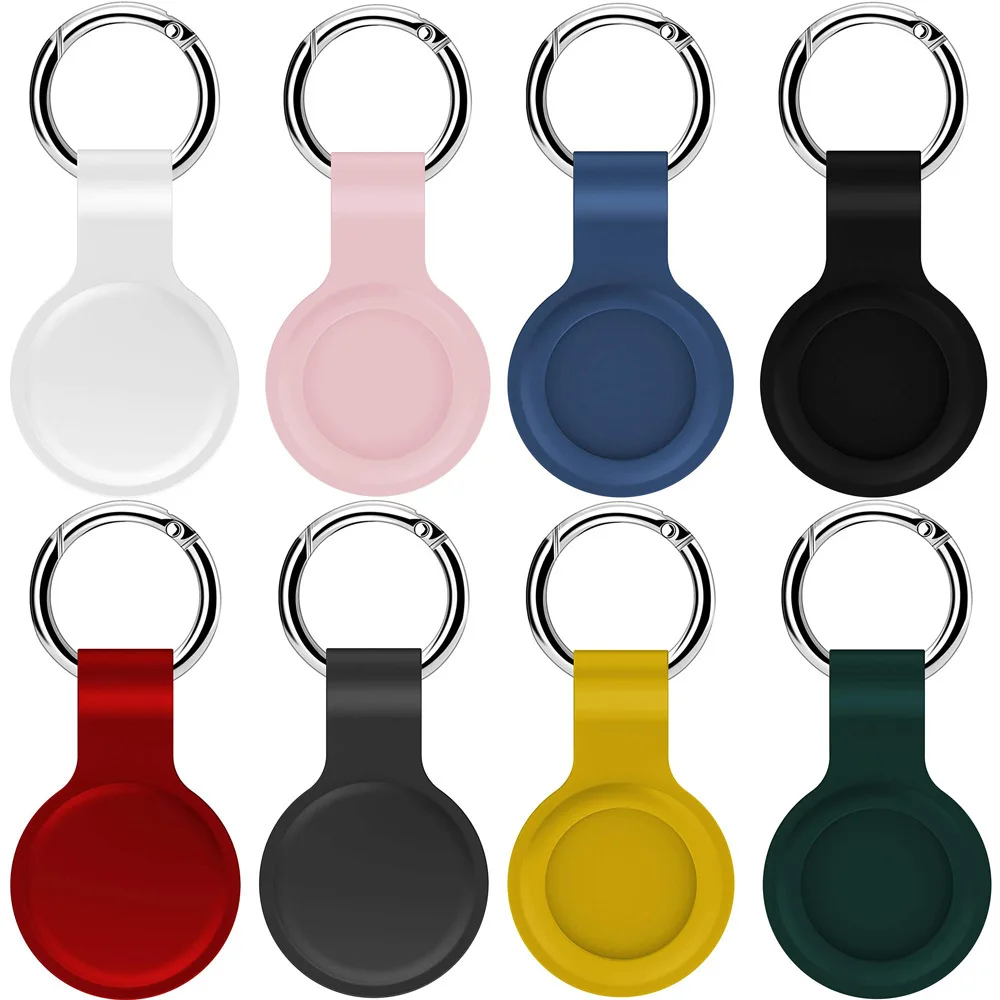 Logo Customized Silicone Case For Airtag Pet Dog Collar,Keychain Protective Cover Compatible with AirTags