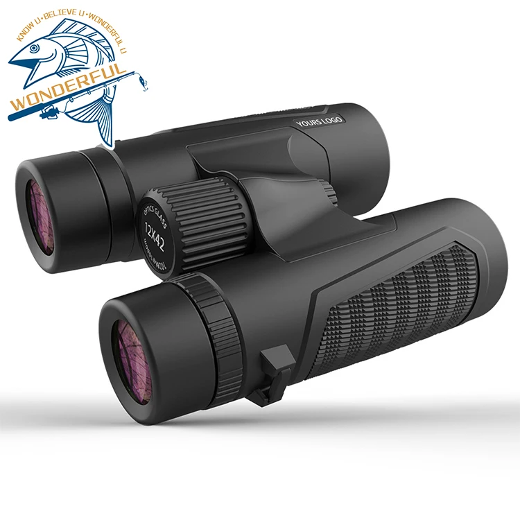 10x42 12x42 Hand Compact Factory Price   Long Range High Definition Binocular Telescope