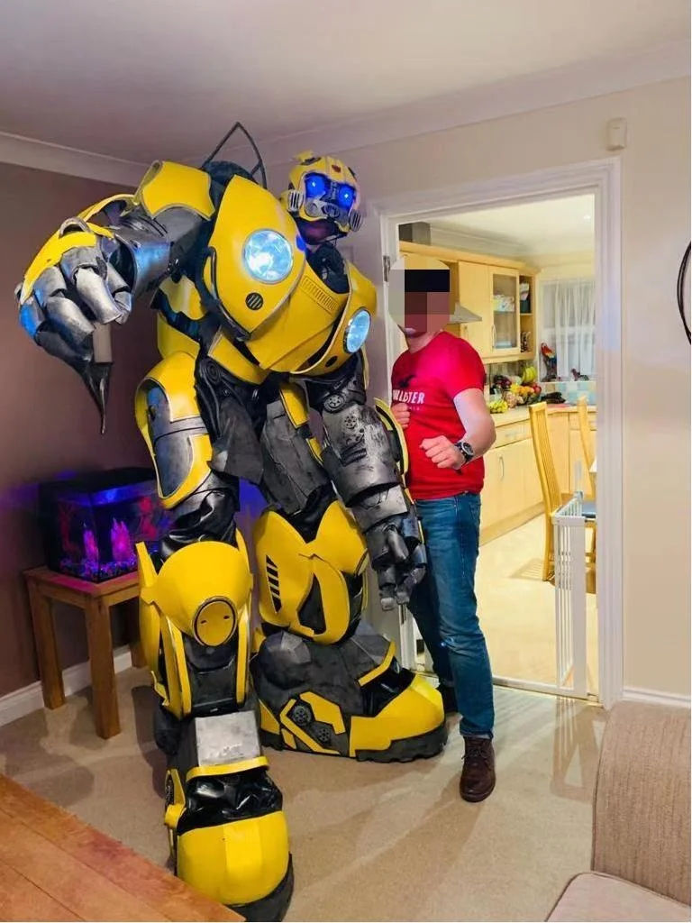 New Arrival Realistic Good Quality 9 ft Tall Human Wear Inside Cosplay Robot Costume  Attractive Robot Suits