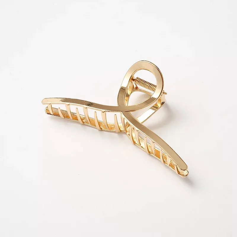 elegant metal golden Claw Hair Clip for girls and women for christmas