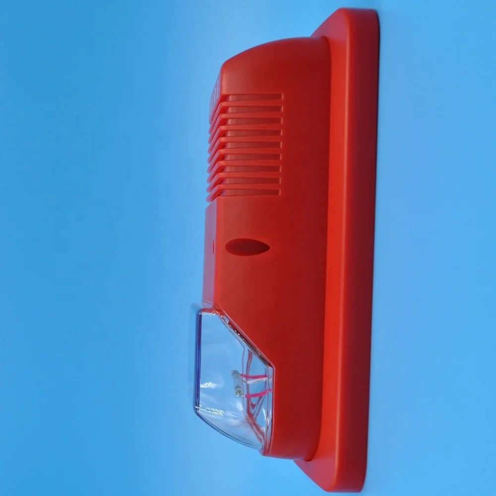 Fire alarm siren strobe light with horn