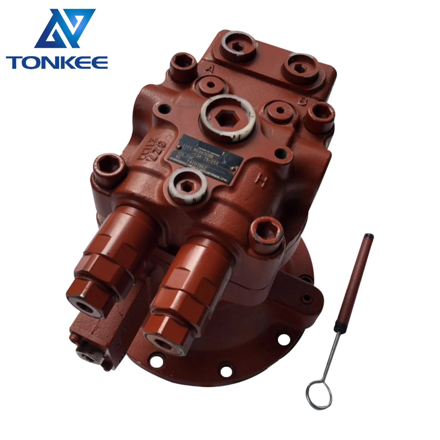 original new M2X63CHB-13A-79255 2KAR6P72 swing hydraulic motor CLG915D excavator swing motor unit KPM suitable for LIUGONG