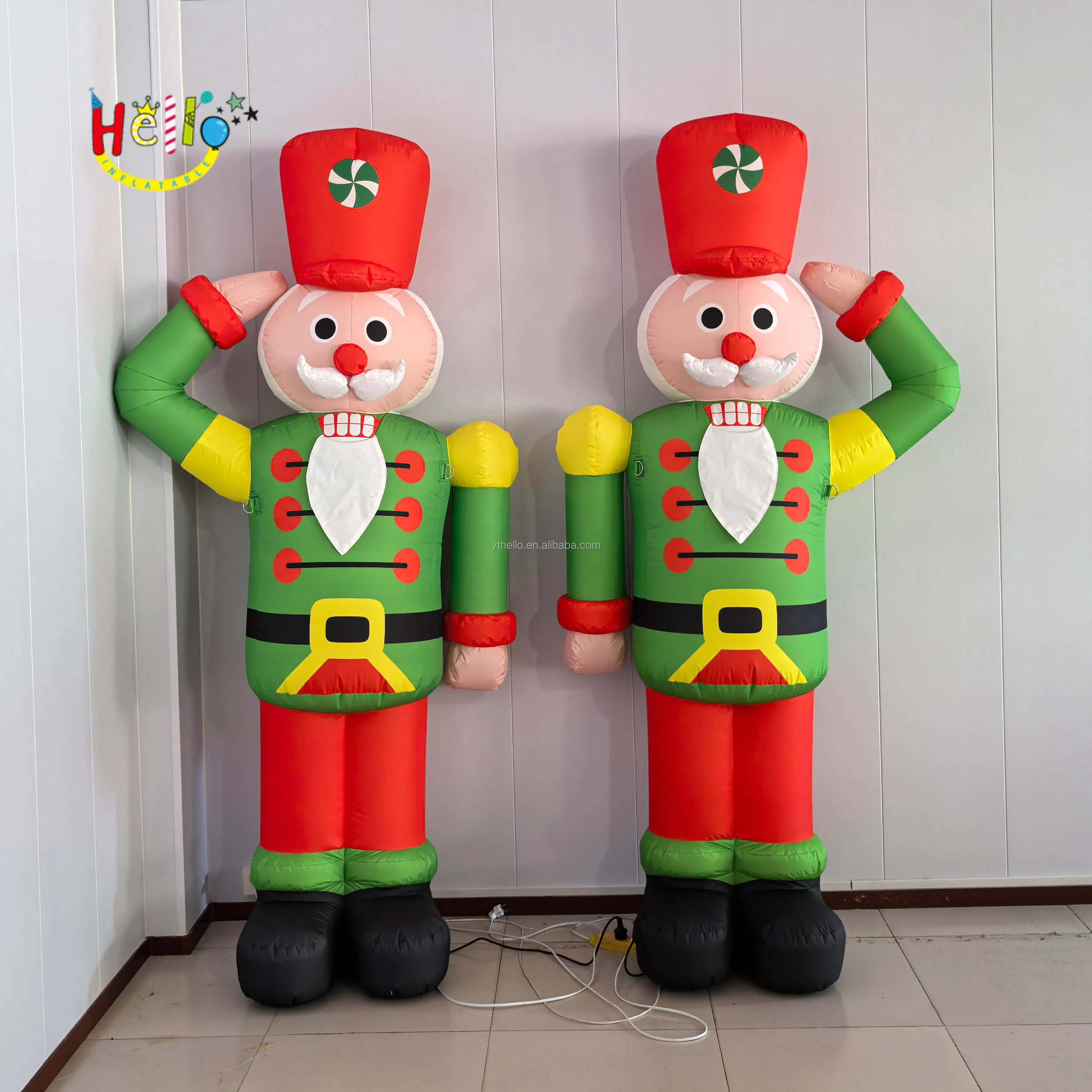 Outdoor Decoration Christmas inflatable nutcracker soldier For Indoor Holiday Party
