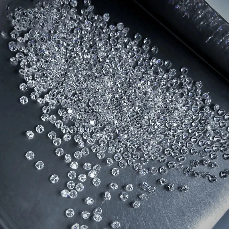 GIA Certified Wholesale 1carat Price VS1 Round 0.8-2.9mm Synthetic Polished Cultivated HPHT Loose Lab Created Diamonds 1ct 2mm