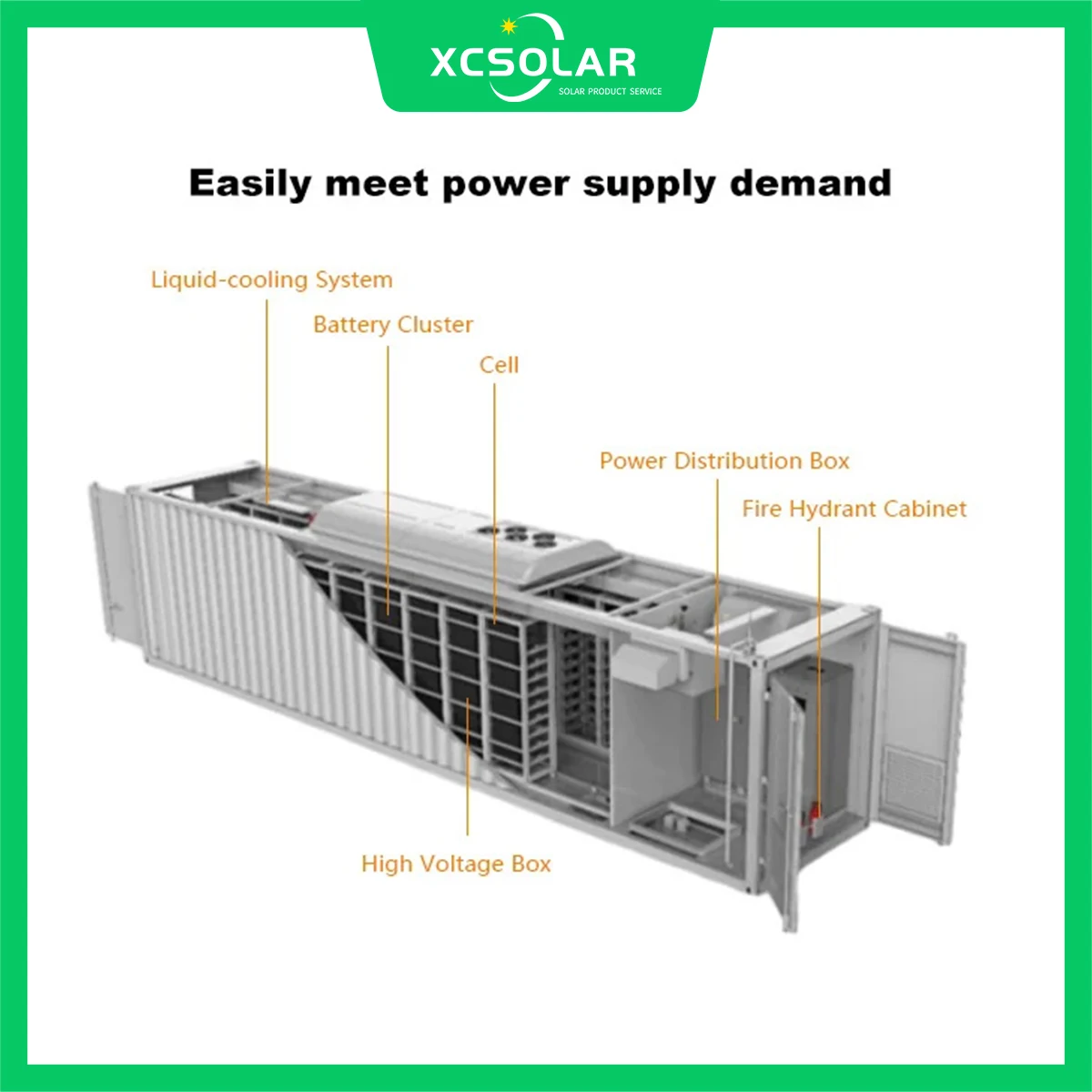 Solar Panel and Battery Storage Full Set up Deal Energy Power Storage Container 30kwh Lithium Batteries Xc Battery Storage Box
